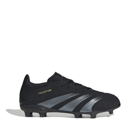adidas Predator 24 Junior Firm Ground Football Boots – Core Black/Crbn