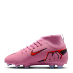 Nike Mercurial Superfly 10 Junior Firm Ground Football Boots – Pink/Black – view 6