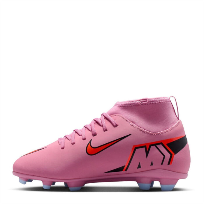 Nike Mercurial Superfly 10 Junior Firm Ground Football Boots – Pink/Black – view 6