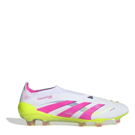 adidas Predator Firm Ground Football Boots – White/Pink
