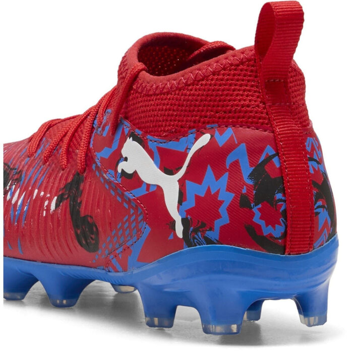 Puma Future 8 Junior Firm Ground Football Boots – Red/Blue – view 5