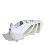 adidas Predator 24 Soft Ground Football Boots – White/Gold/Wht – view 4