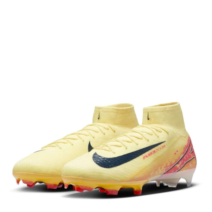 Nike Mercurial Superfly 10 Firm Ground Football Boots – Orange/Navy – view 4