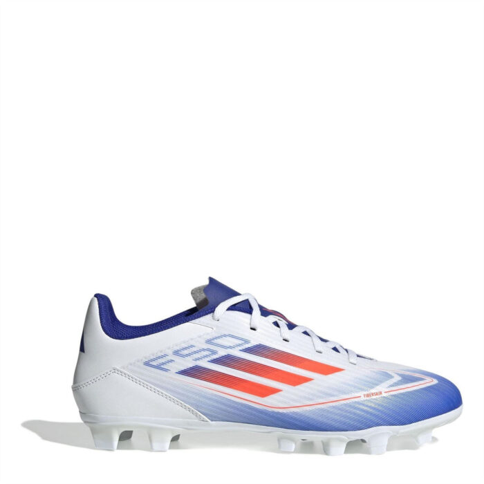 adidas F50 Firm Ground Football Boots – White/Red/Blue – view 7