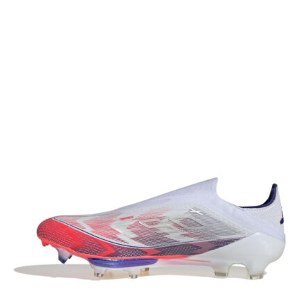 adidas Mens F50+ Firm Ground Football Boots – White/Red/Blue – view 2