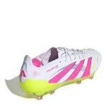 adidas Predator Firm Ground Football Boots – White/Pink – view 4