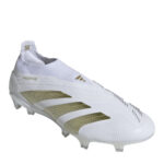 adidas Predator 24 Firm Ground Football Boots – White/Gold/Wht – view 3