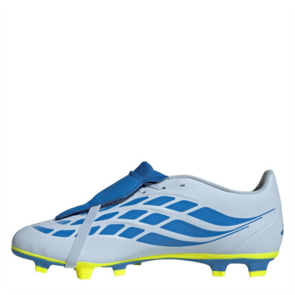 adidas Predator Fold Over Tongue Firm Ground Football Boots – Blue/Yellow – view 2