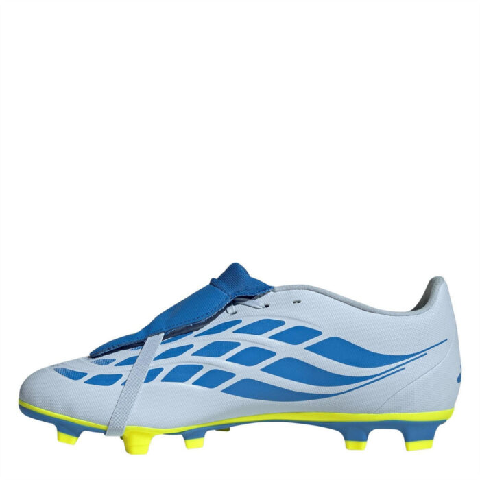 adidas Predator Fold Over Tongue Firm Ground Football Boots – Blue/Yellow – view 2