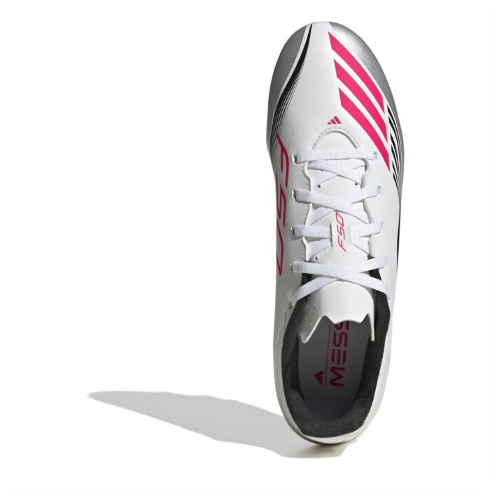 adidas F50 Messi Firm Ground Football Boots – White/Red – view 5