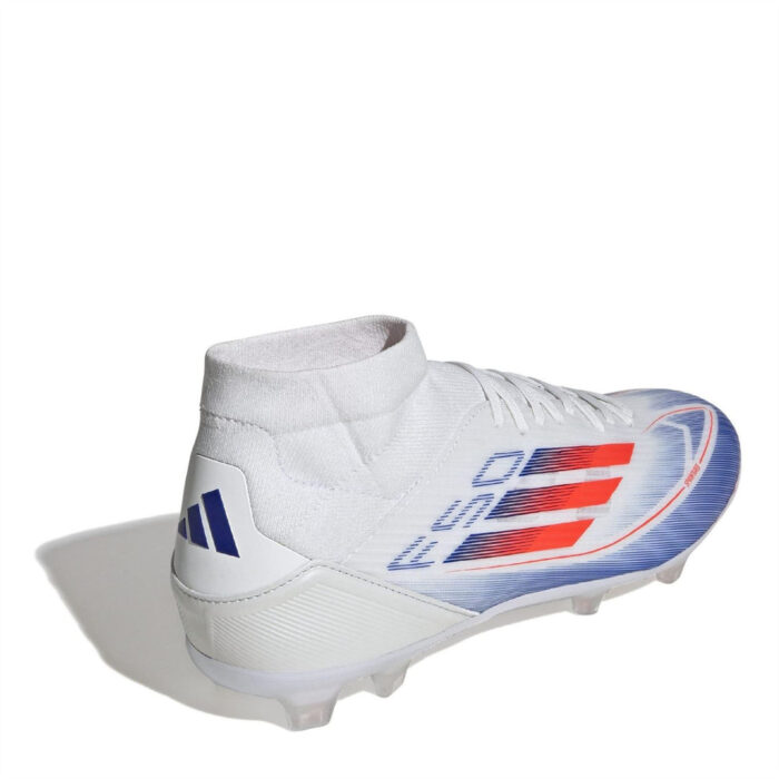 adidas F50 Firm Ground Football Boots – White/Red/Blue – view 4