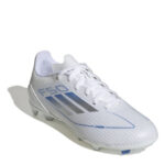 adidas F50 Junior Firm Ground Football Boots – White/Silver – view 3