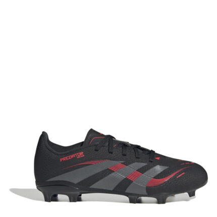 adidas Predator Junior Firm Ground Football Boots – Black/Grey
