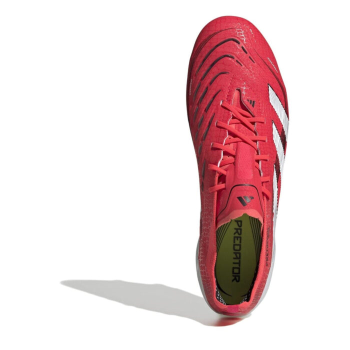 adidas Predator Firm Ground Football Boots – Red/White – view 5