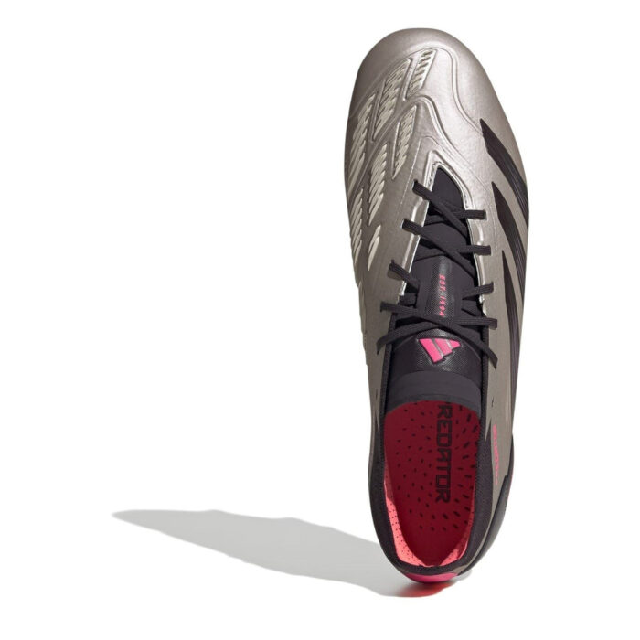 adidas Predator 24 Soft Ground Football Boots – Silver/Black – view 5