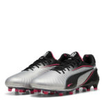 Puma Womens King Firm Ground Football Boots – Silver/Black