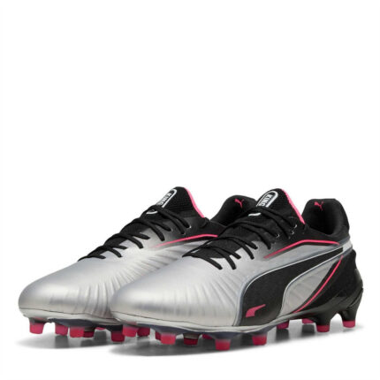 Puma Womens King Firm Ground Football Boots – Silver/Black