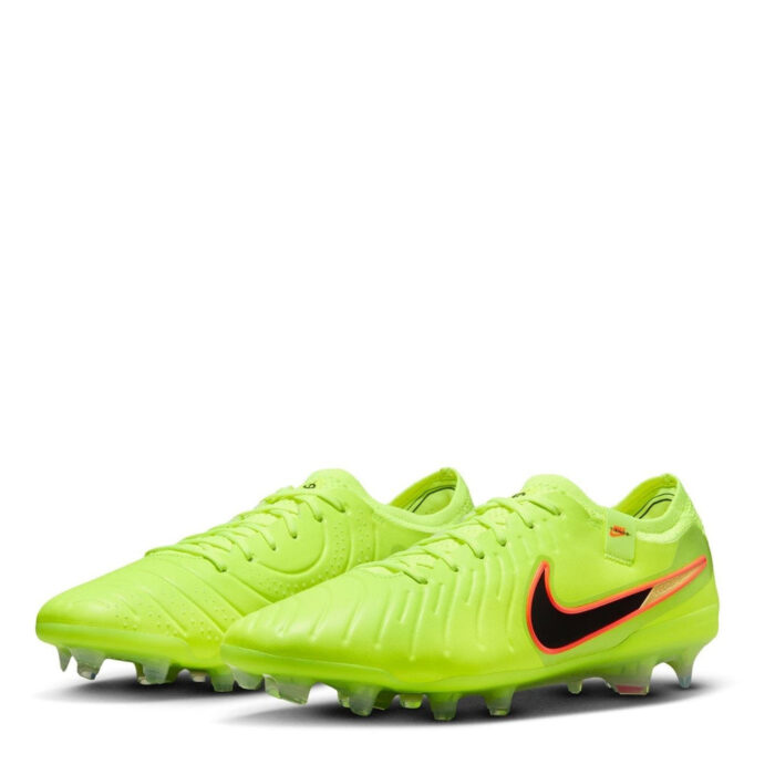 Nike Tiempo Legend 10 Firm Ground Football Boots – Volt/Black – view 4