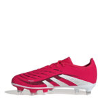adidas Predator Junior Soft Ground Football Boots – Red/White – view 8