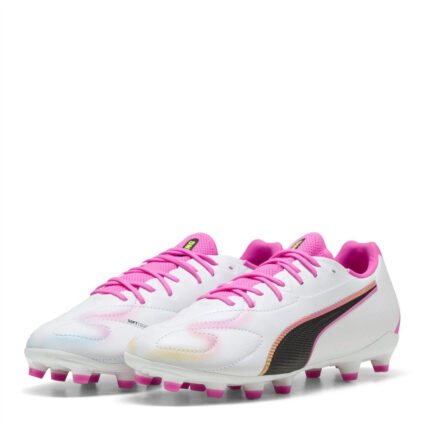 Puma King Junior Firm Ground Football Boots – Poison Pink