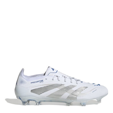 adidas Predator Firm Ground Football Boots – White/Silver