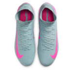 Nike Zoom Mercurial Superfly 10 Firm Ground Football Boots – Grey/Pink – view 6