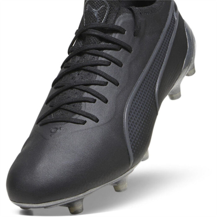 Puma King Firm Ground Football Boots – Black/Asphalt - Image 6