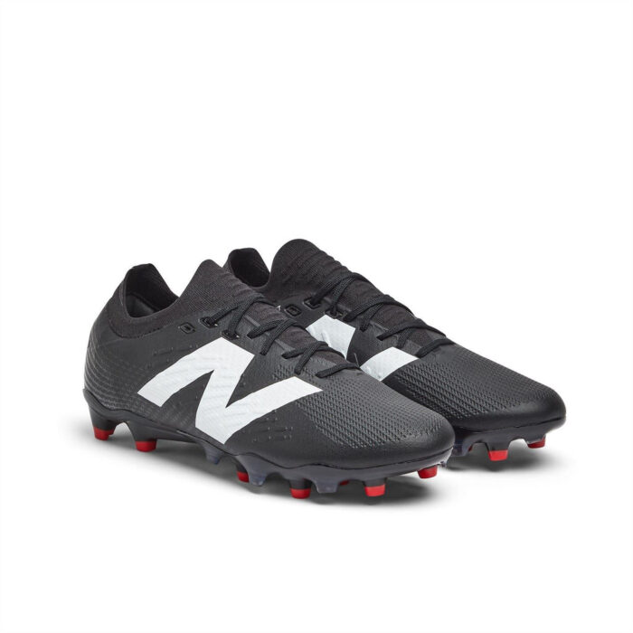 New Balance Tekela V4+ Firm Ground Football Boots – Black/White – view 3