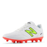New Balance 442 V2 Firm Ground Football Boots – White/Volt - Image 6
