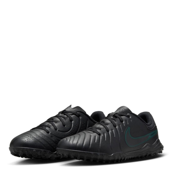 Nike Tiempo Legend 10 Junior Turf Football Boots – Black/Green - Image 4