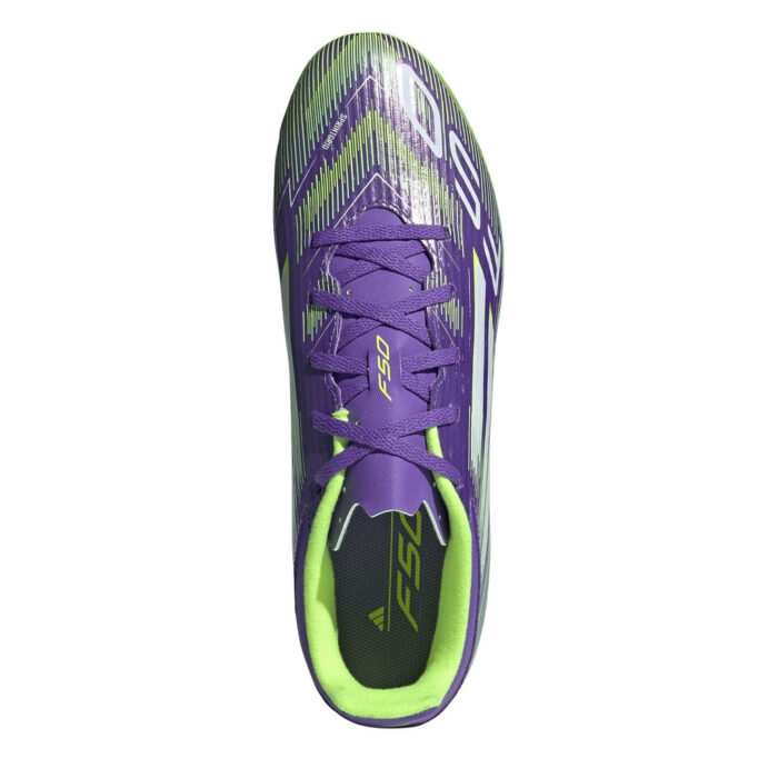 adidas F50 Messi Firm Ground Football Boots – Purple/White - Image 5