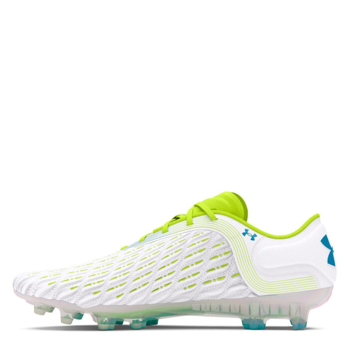 Under Armour Clone Magnetico Firm Ground Football Boots – White/Yellow – view 2