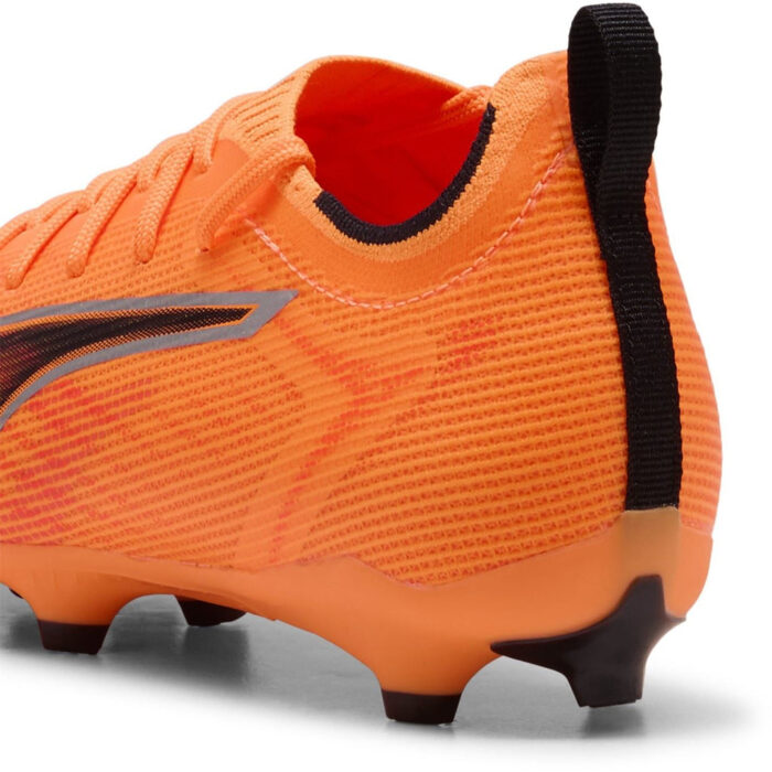 Puma Ultra 5 Junior Firm Ground Football Boots – Orange/Black – view 5
