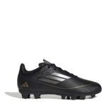 adidas F50 Junior Firm Ground Football Boots – Black/Silver - Image 7