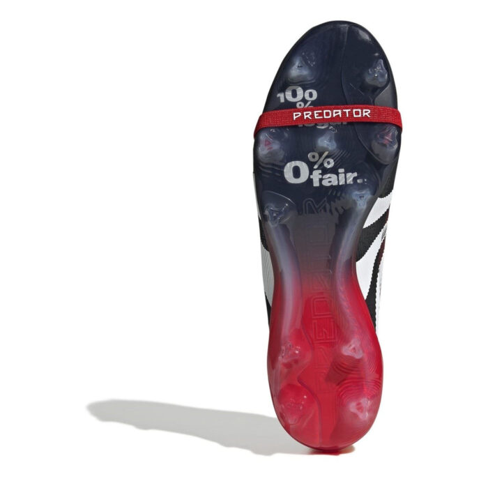 adidas Predator Firm Ground Football Boots – Red/Black – view 6