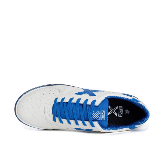 Munich G3 Profit Indoor Football Boots – White/Navy – view 3