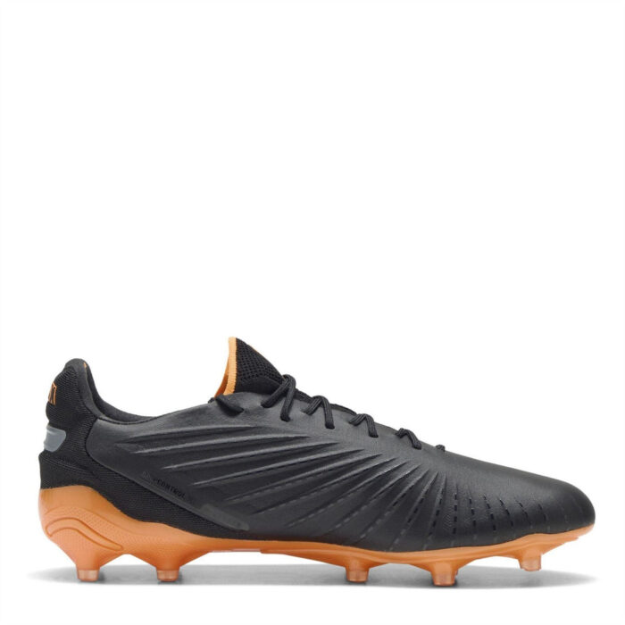Puma King Firm Ground Football Boots – Black-Heat – view 4