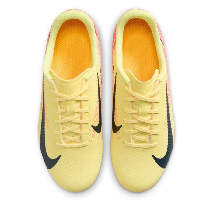 Nike Mercurial Vapor 16 Junior Firm Ground Football Boots – Orange/Navy – view 6
