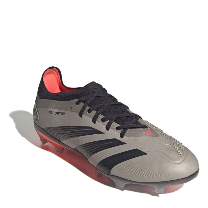 adidas Predator 24 Firm Ground Football Boots – Silver/Black – view 3