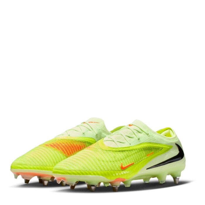 Nike Phantom 6 Low Soft Ground Football Boots – Crimson/Lime – view 4