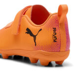 Puma Future 8 Junior Firm Ground Football Boots – Orange/Black – view 5