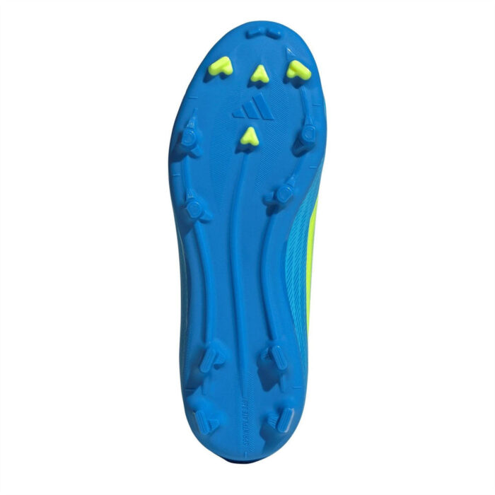 adidas F50 Junior Firm Ground Football Boots – Blue/Yellow – view 6