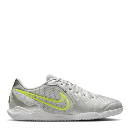 Nike Tiempo Legend 10 Indoor Football Boots – Silver/Volt