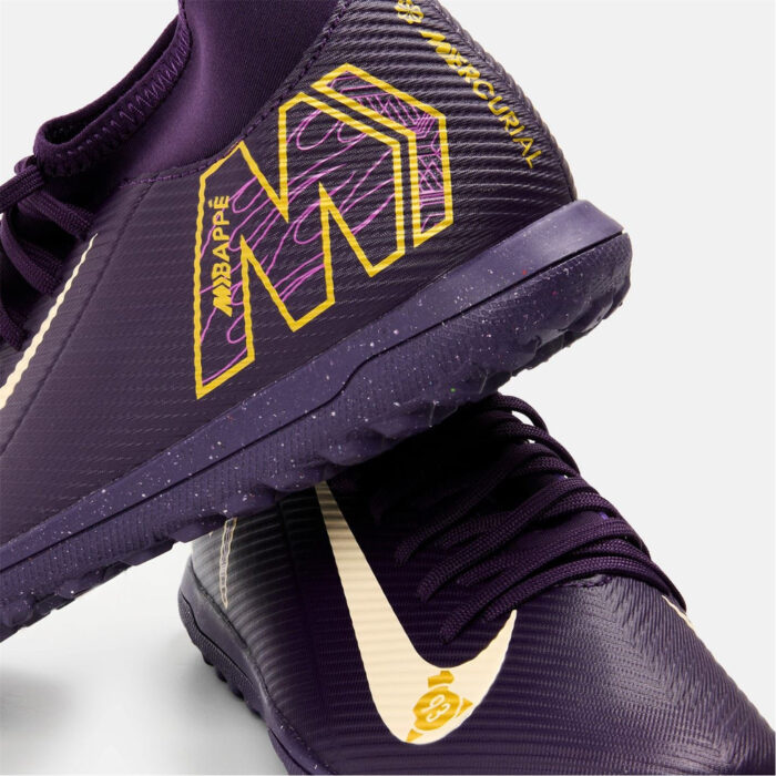 Nike Mercurial Superfly 10 Junior Turf Football Boots – Purple/Ivory – view 5