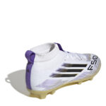 adidas F50 Junior Firm Ground Football Boots – White/Blk/Gold – view 4