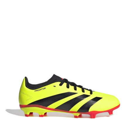adidas Predator 24 Junior Firm Ground Football Boots – Yellow/Blk/Red