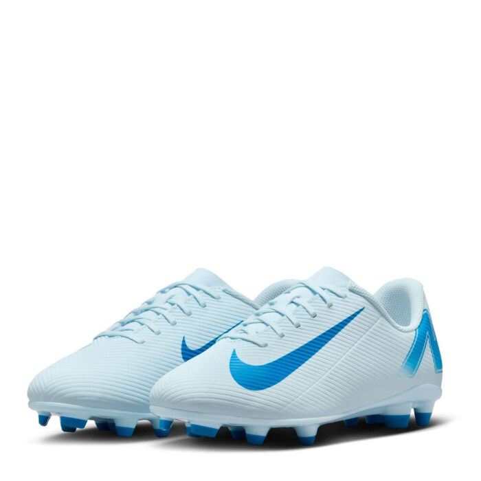 Nike Mercurial Vapor 16 Junior Firm Ground Football Boots – Glacier Blu/Blu – view 4