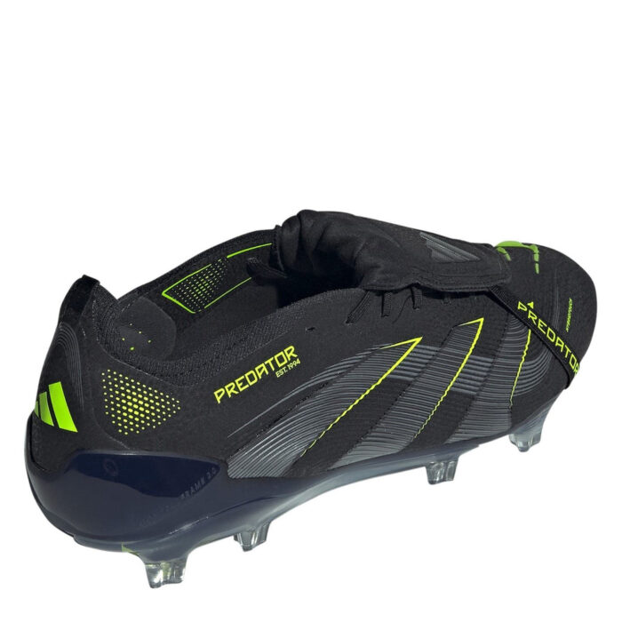 adidas Predator Firm Ground Football Boots – Black/Lemon – view 4