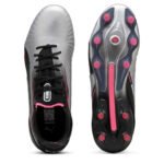 Puma Womens King Firm Ground Football Boots – Silver/Black – view 3