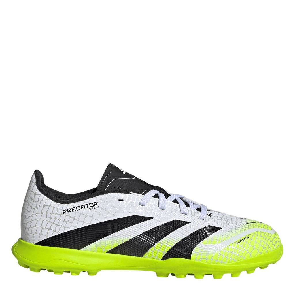 adidas Predator Junior Turf Football Boots – White/Blk/Lemon